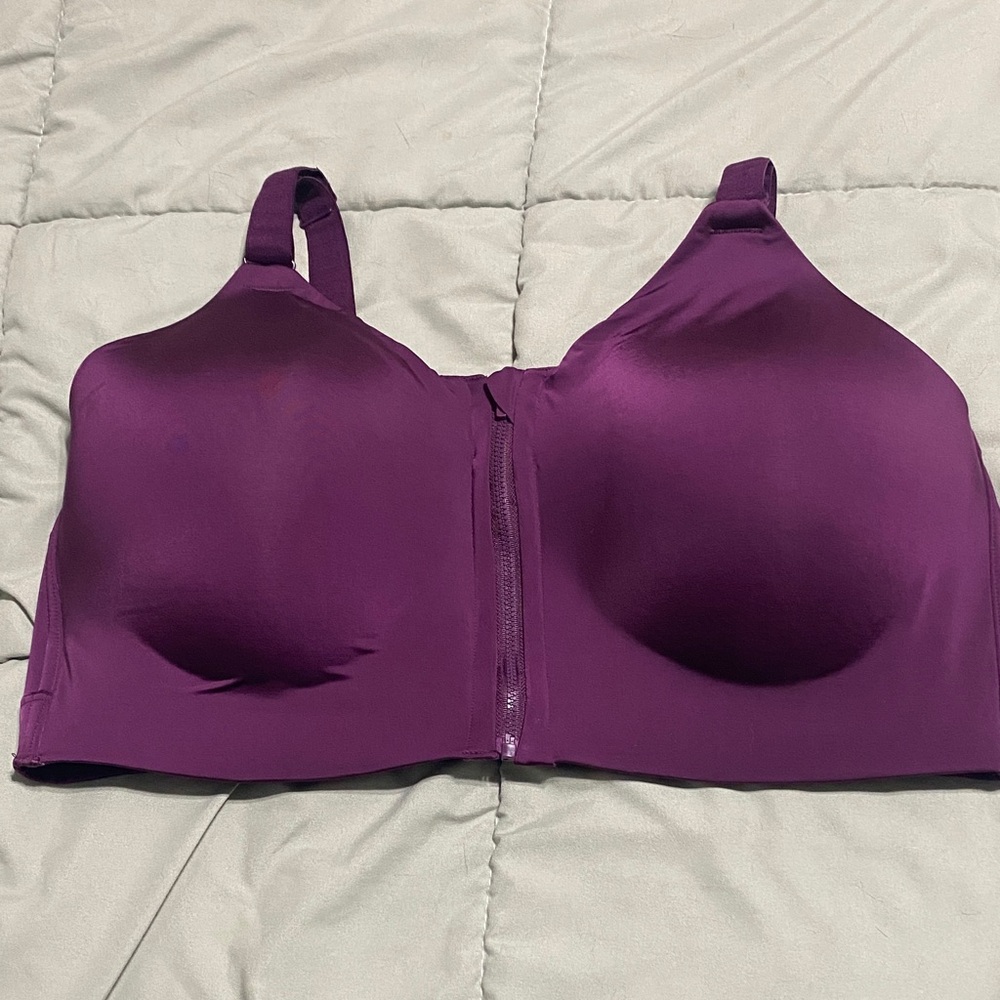 torrid Front-Zip high impact sports Bra - Deep Purple